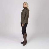 Aubrion by Shires Sudadera con capucha y cremallera Heritage Fleece Oliva oscura Aubrion by Shires Sudadera con capucha y cremallera Heritage Fleece Oliva oscura