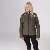 Aubrion by Shires Sudadera con capucha y cremallera Heritage Fleece Oliva oscura Aubrion by Shires Sudadera con capucha y cremallera Heritage Fleece Oliva oscura