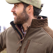 Aubrion by Shires Sudadera con capucha y cremallera Heritage Fleece Oliva oscura Aubrion by Shires Sudadera con capucha y cremallera Heritage Fleece Oliva oscura