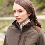 Aubrion by Shires Sudadera con capucha y cremallera Heritage Fleece Oliva oscura Aubrion by Shires Sudadera con capucha y cremallera Heritage Fleece Oliva oscura