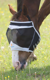 Shires Máscara para Moscas Malla Fina Sin Orejas Negro Shires Máscara para Moscas Malla Fina Sin Orejas Negro