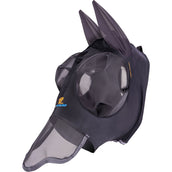 Shires Máscara Antimoscas Stretch con Nariz Negro azabache Shires Máscara Antimoscas Stretch con Nariz Negro azabache