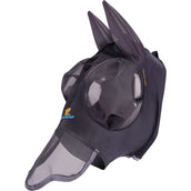 Shires Máscara Antimoscas Stretch con Nariz Negro azabache Shires Máscara Antimoscas Stretch con Nariz Negro azabache