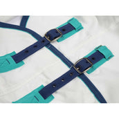 Highlander Plus Manta para Eczema Sweet-Itch Combo Blanco/Airforce Highlander Plus Manta para Eczema Sweet-Itch Combo Blanco/Airforce