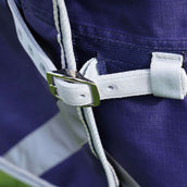 Manta impermeable Shires Original Lite 0g para exteriores con cuello Navy Manta impermeable Shires Original Lite 0g para exteriores con cuello Navy