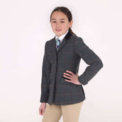 Aubrion by Shires Chaqueta de Competición Saratoga Niños Juniper Navy Check Aubrion by Shires Chaqueta de Competición Saratoga Niños Juniper Navy Check