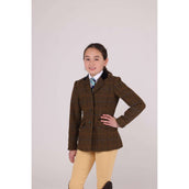 Aubrion by Shires Chaqueta de Competición Saratoga Niños Marron Roble Check Aubrion by Shires Chaqueta de Competición Saratoga Niños Marron Roble Check