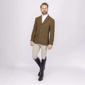 Aubrion by Shires Chaqueta de Competición Saratoga Hombres Marron Roble Check Aubrion by Shires Chaqueta de Competición Saratoga Hombres Marron Roble Check
