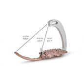 Tech Stirrups Estribos Venice Sloped Plata/Negro Tech Stirrups Estribos Venice Sloped Plata/Negro