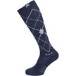 Calcetines de equitación ELT Argyle Azul Profundo