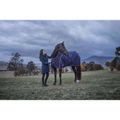 WeatherBeeta ComFiTec Essential Turnout 220g Navy/Burgundy WeatherBeeta ComFiTec Essential Turnout 220g Navy/Burgundy