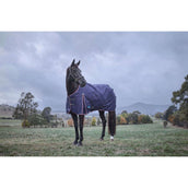 WeatherBeeta ComFiTec Essential Turnout 220g Navy/Burgundy WeatherBeeta ComFiTec Essential Turnout 220g Navy/Burgundy