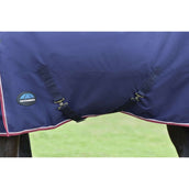 WeatherBeeta ComFiTec Essential Turnout 50g Navy/Burgundy WeatherBeeta ComFiTec Essential Turnout 50g Navy/Burgundy