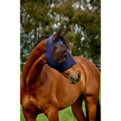 WeatherBeeta Máscara para Moscas ComFiTec Deluxe Stretch con Orejas Azul marino/Negro WeatherBeeta Máscara para Moscas ComFiTec Deluxe Stretch con Orejas Azul marino/Negro