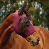 WeatherBeeta Máscara para Moscas ComFiTec Deluxe Stretch con Orejas Burdeos/Negro WeatherBeeta Máscara para Moscas ComFiTec Deluxe Stretch con Orejas Burdeos/Negro