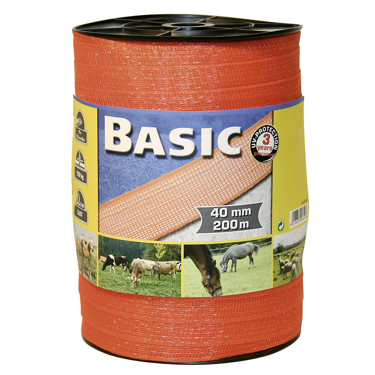 Ako Cinta para Vallas Basic 10mm 200m Naranja