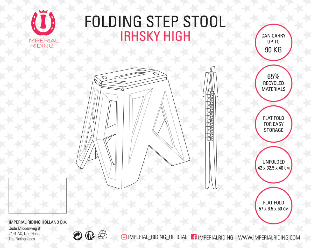 Imperial Riding Taburete IRHSky High Rosa