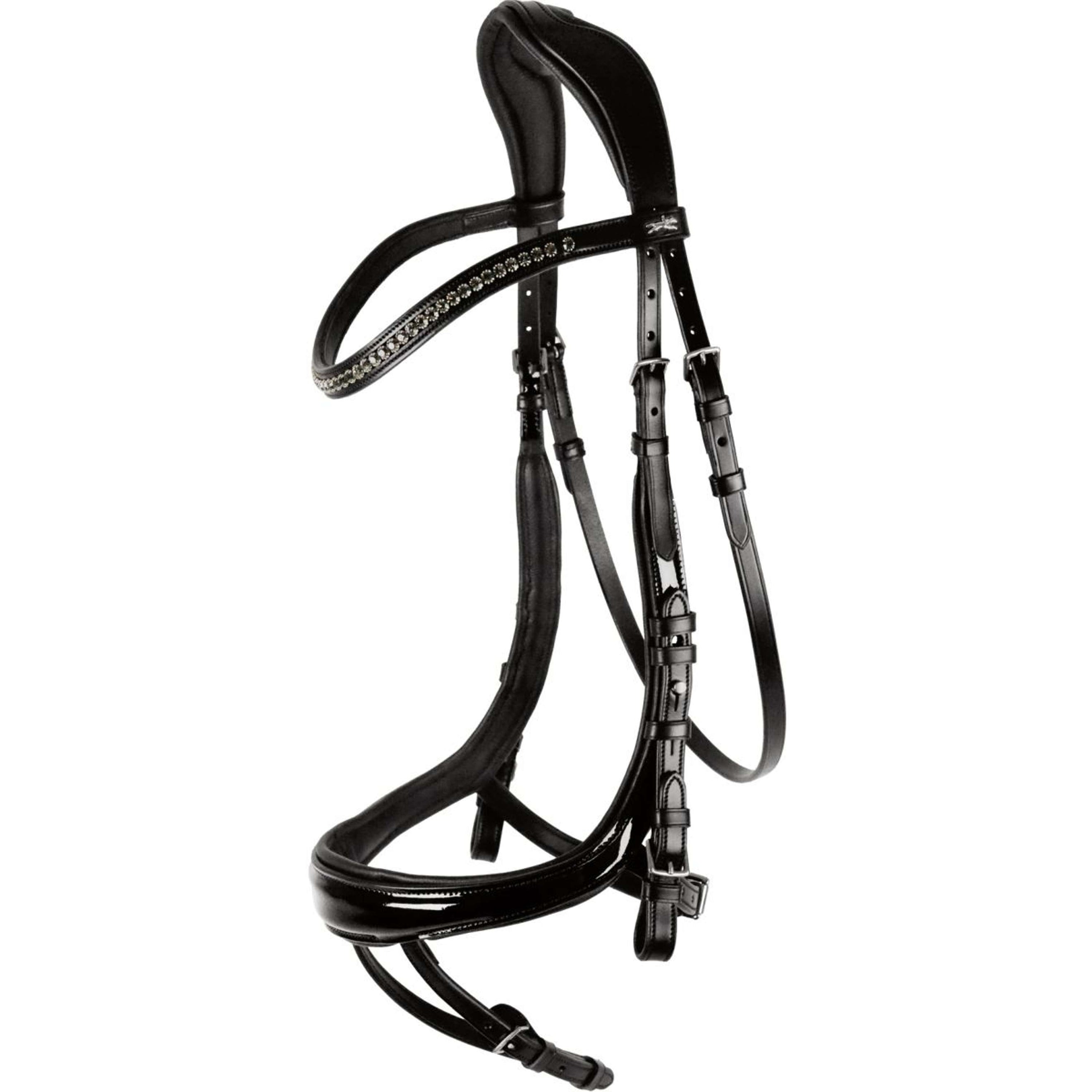 Schockemöhle Brida Premium sports Equitus Beta Negro/Patente/Plata