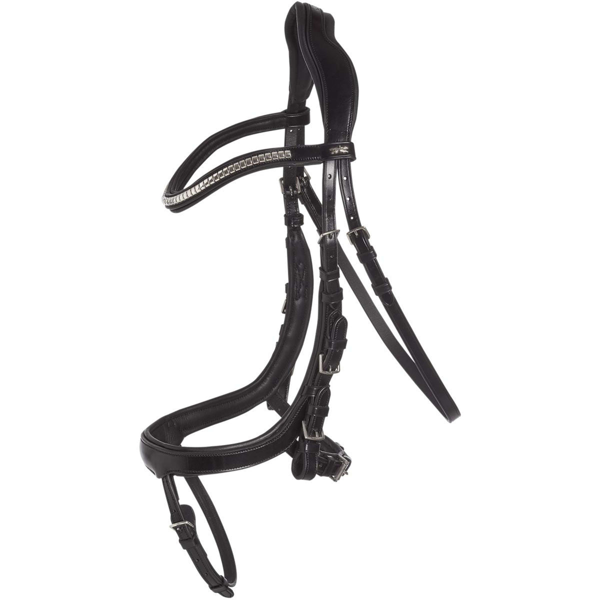 Schockemöhle Brida Premium sports Equitus Omega Negro/Plata