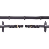 Schockemöhle Riendas con topes Negro/Oro