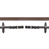 Schockemöhle Riendas Goma con Hebillas MarronOscuro/Plata