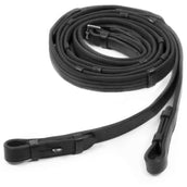 Schockemöhle Riendas Cinta con topes Negro/Plata