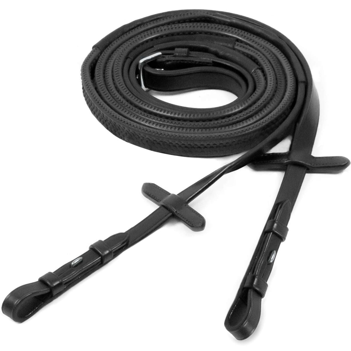 Schockemöhle Riendas Caucho Negro/Plata