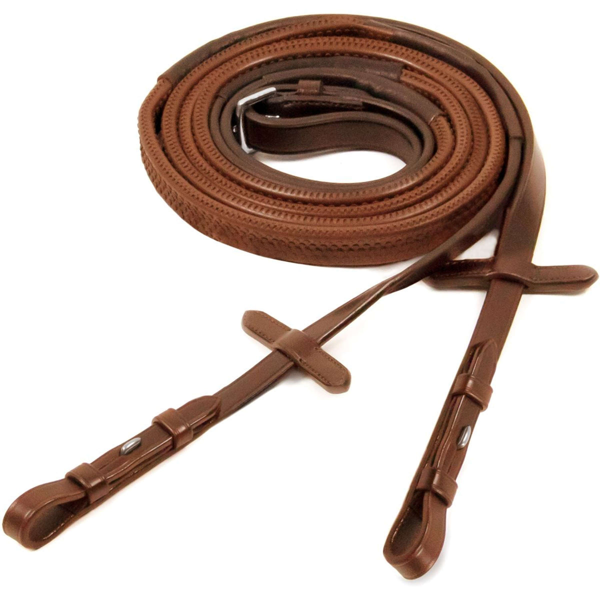 Schockemöhle Riendas Caucho Vintage/Nougat/Plata