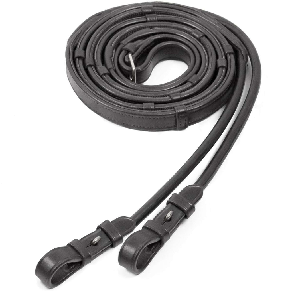 Schockemöhle Riendas Weymouth Cuero/Caucho Negro/Plata