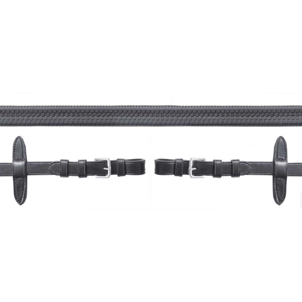 Schockemöhle Riendas Neo Line Caucho Negro/Plata
