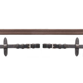 Schockemöhle Riendas Neo Line Caucho Marron<>Plata<>Gris