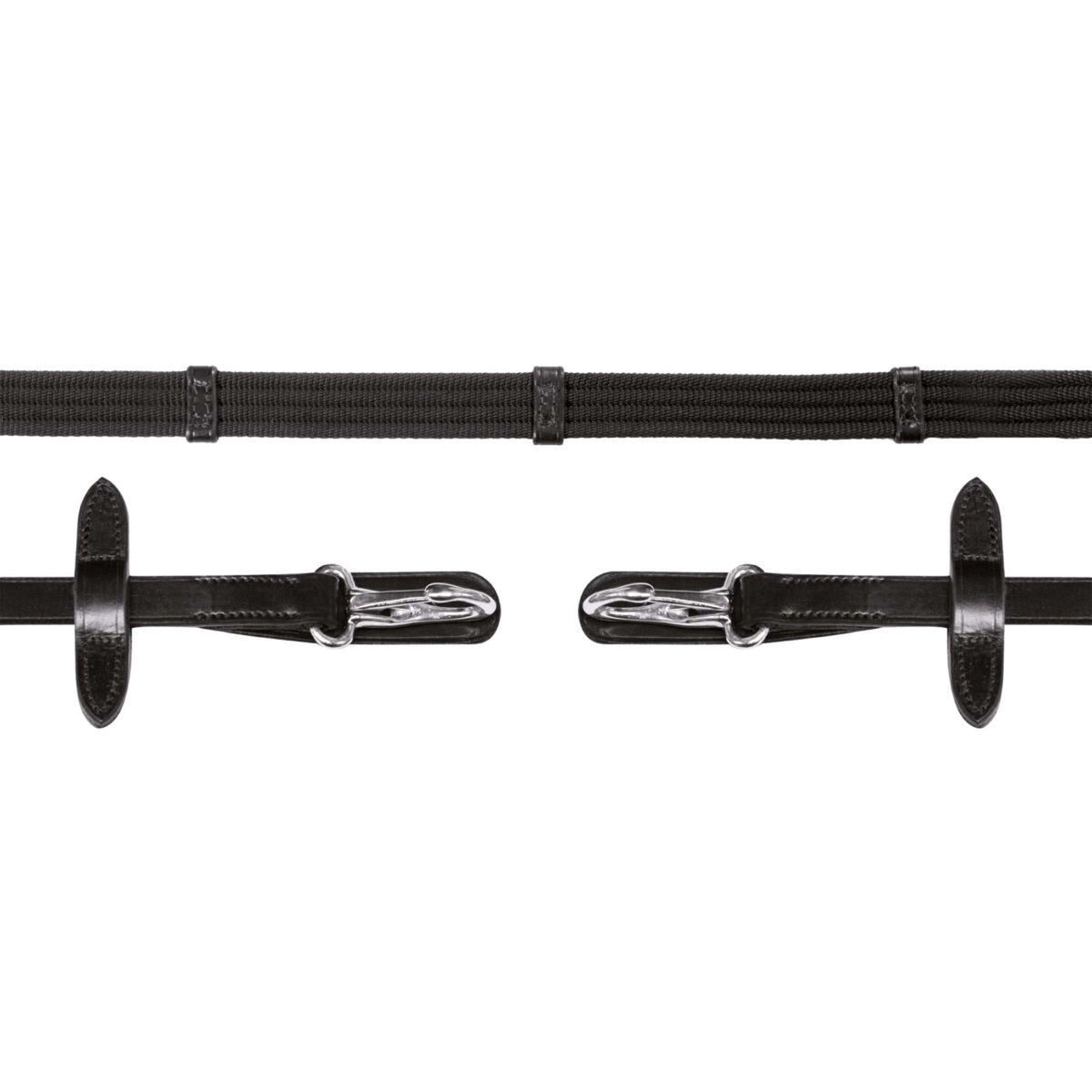 Schockemöhle Riendas Neo Line Clip Negro/Plata