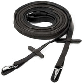 Schockemöhle Riendas Neo Line Clip de goma Negro/Plata