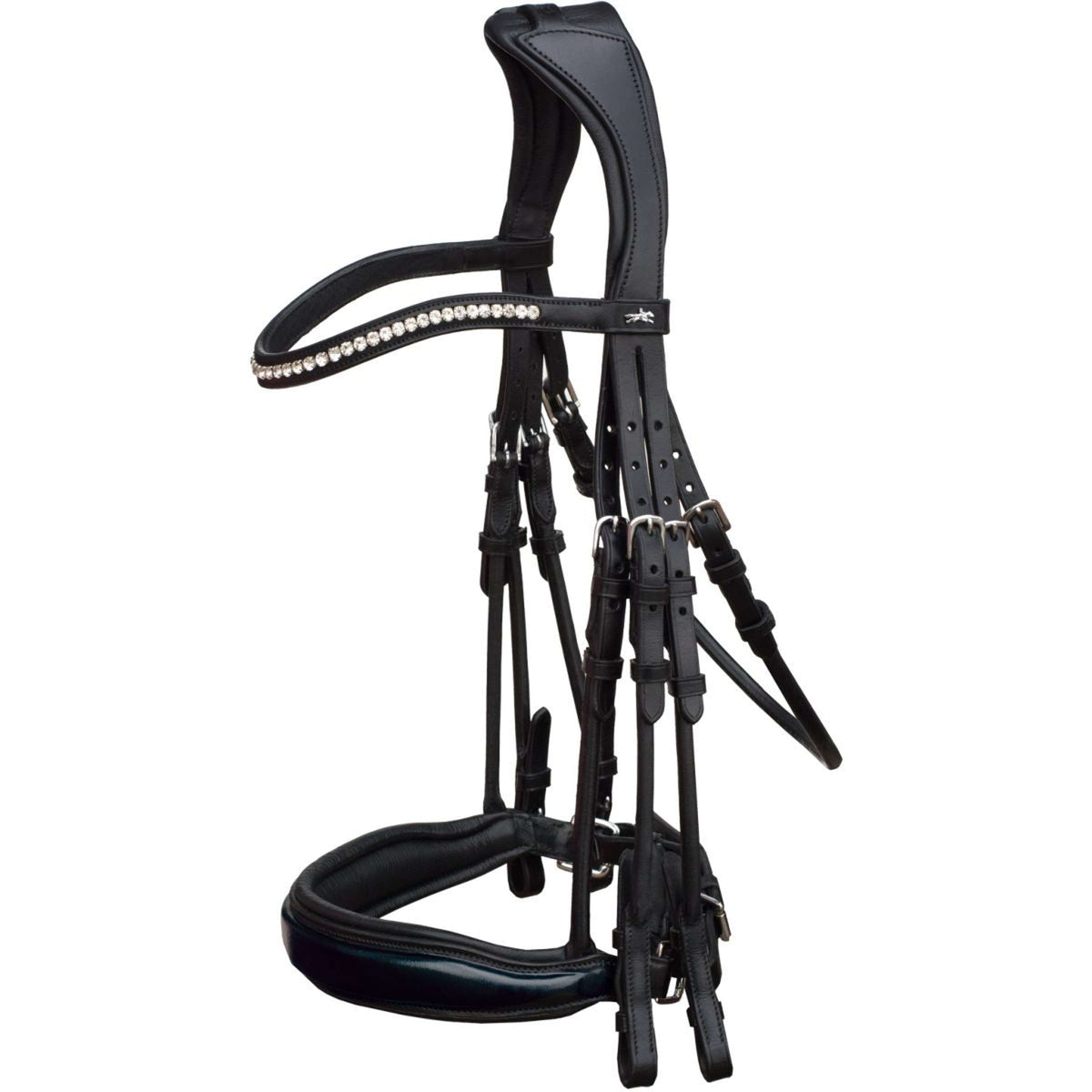 Schockemöhle Brida Doble Classic Line Venice Negro/Patente/Plata