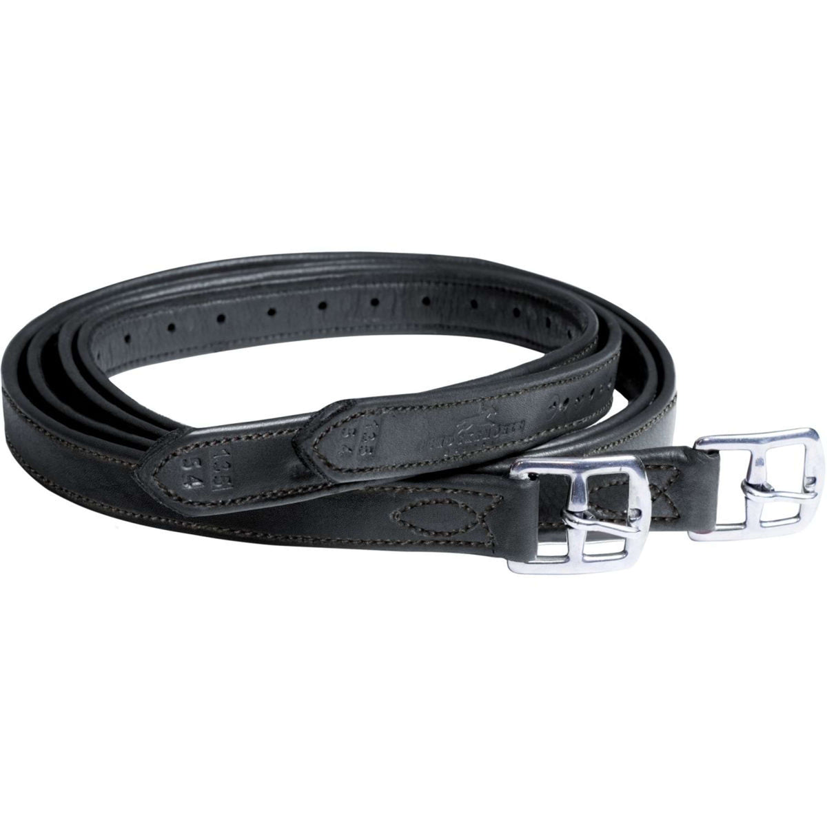 Schockemöhle Correas de estribo Chantilly Negro/Plata