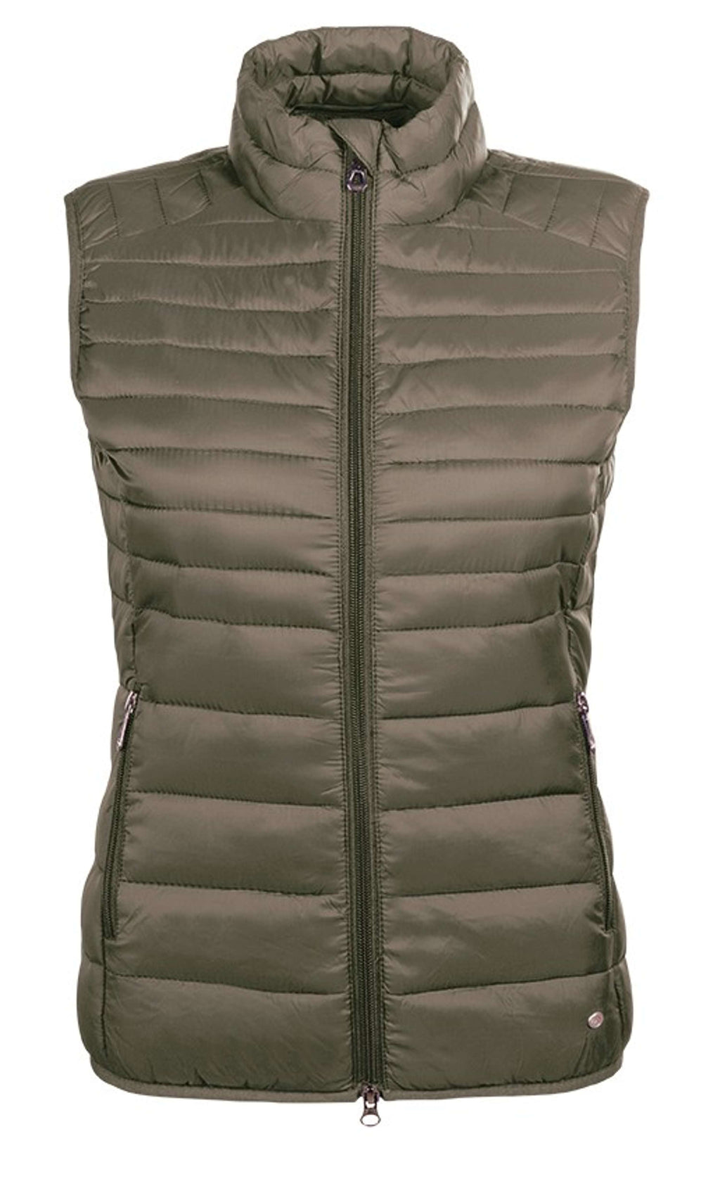 HKM Sudadera con capucha y cremallera Lena Acolchado Verde oliva