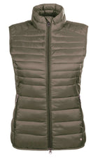 HKM Sudadera con capucha y cremallera Lena Acolchado Verde oliva