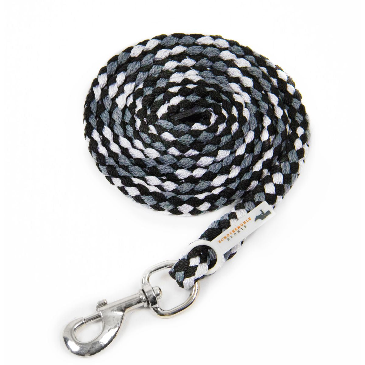 Schockemöhle Cuerda de Cabestro Catch Negro Gris Blanco