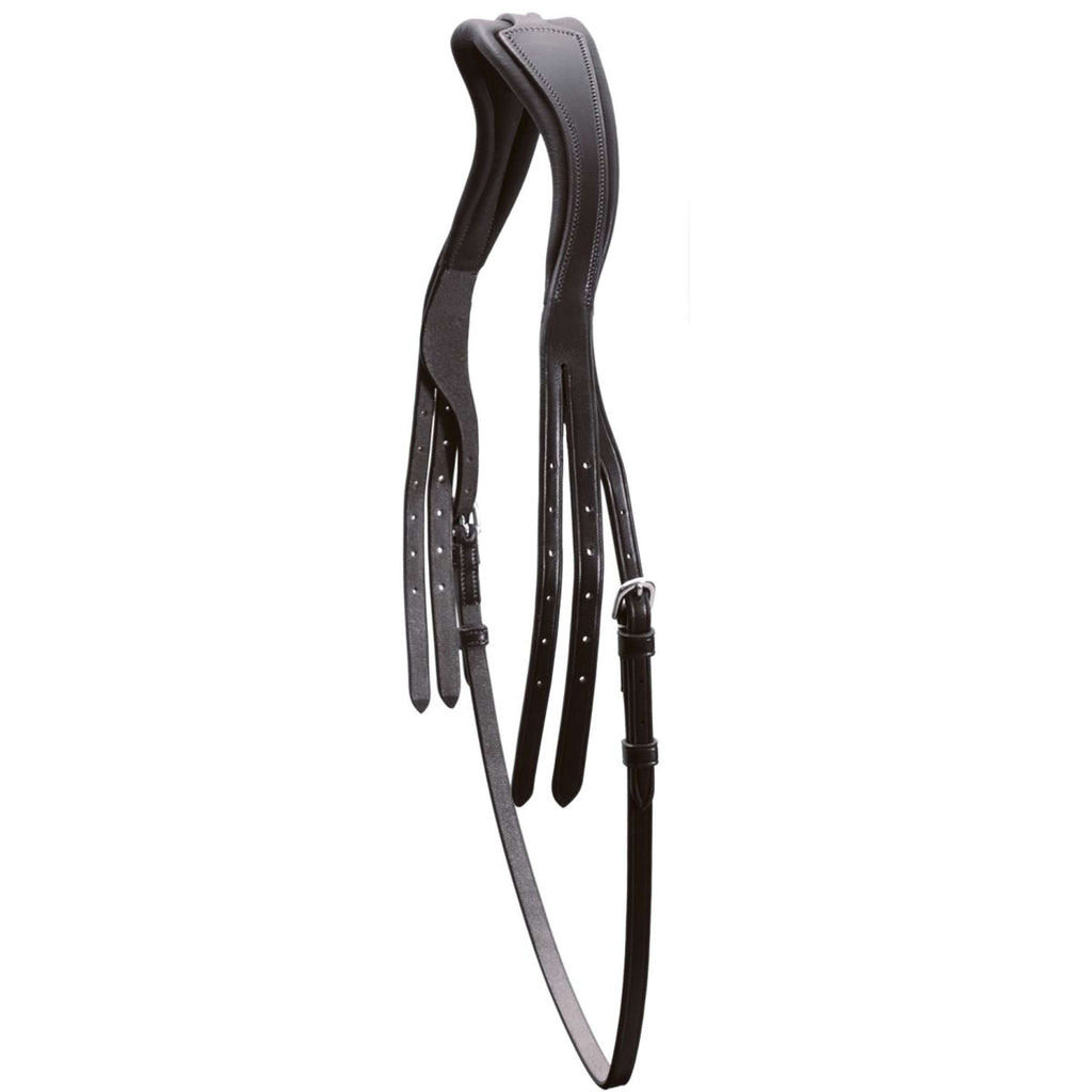 Schockemöhle Pieza de Cabeza Select con correa para la garganta Negro/Plata