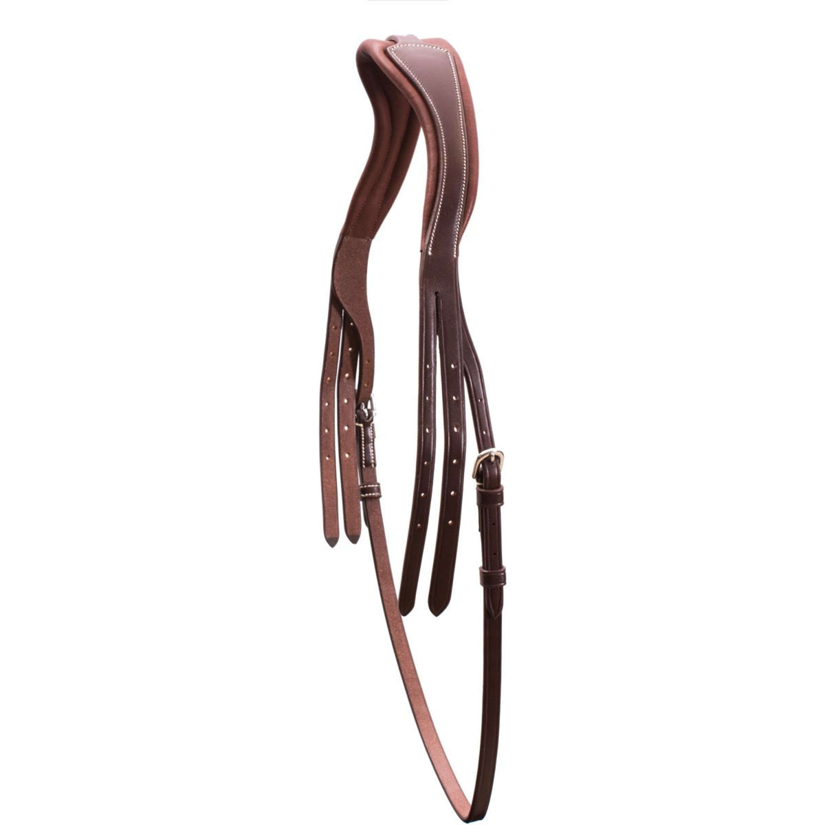 Schockemöhle Pieza de Cabeza Select con correa para la garganta Espresso/Plata