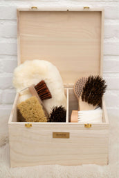 Showtime Caja de Limpieza Luxe met borstels Beige