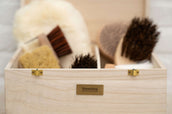 Showtime Caja de Limpieza Luxe met borstels Beige