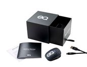 Equestic SaddleClip Sensor de Entrenamiento para Caballos Negro con metal cepillado
