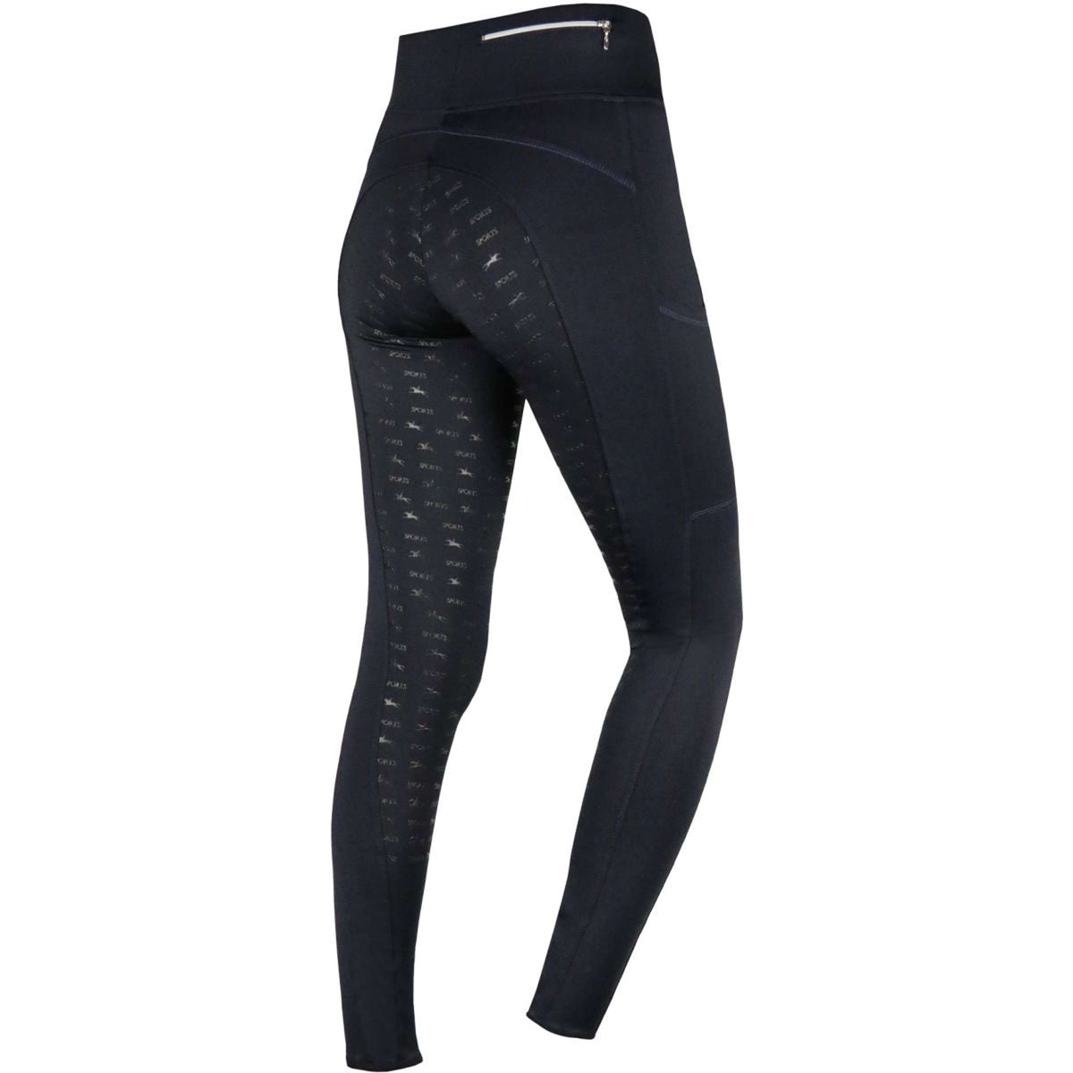 Schockemöhle Legging de Equitación Equinox Pocket Full Grip Ocean