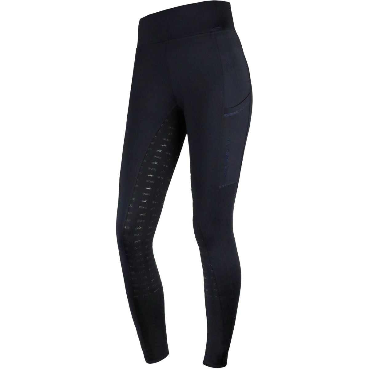 Schockemöhle Legging de Equitación Equinox Pocket Full Grip Ocean