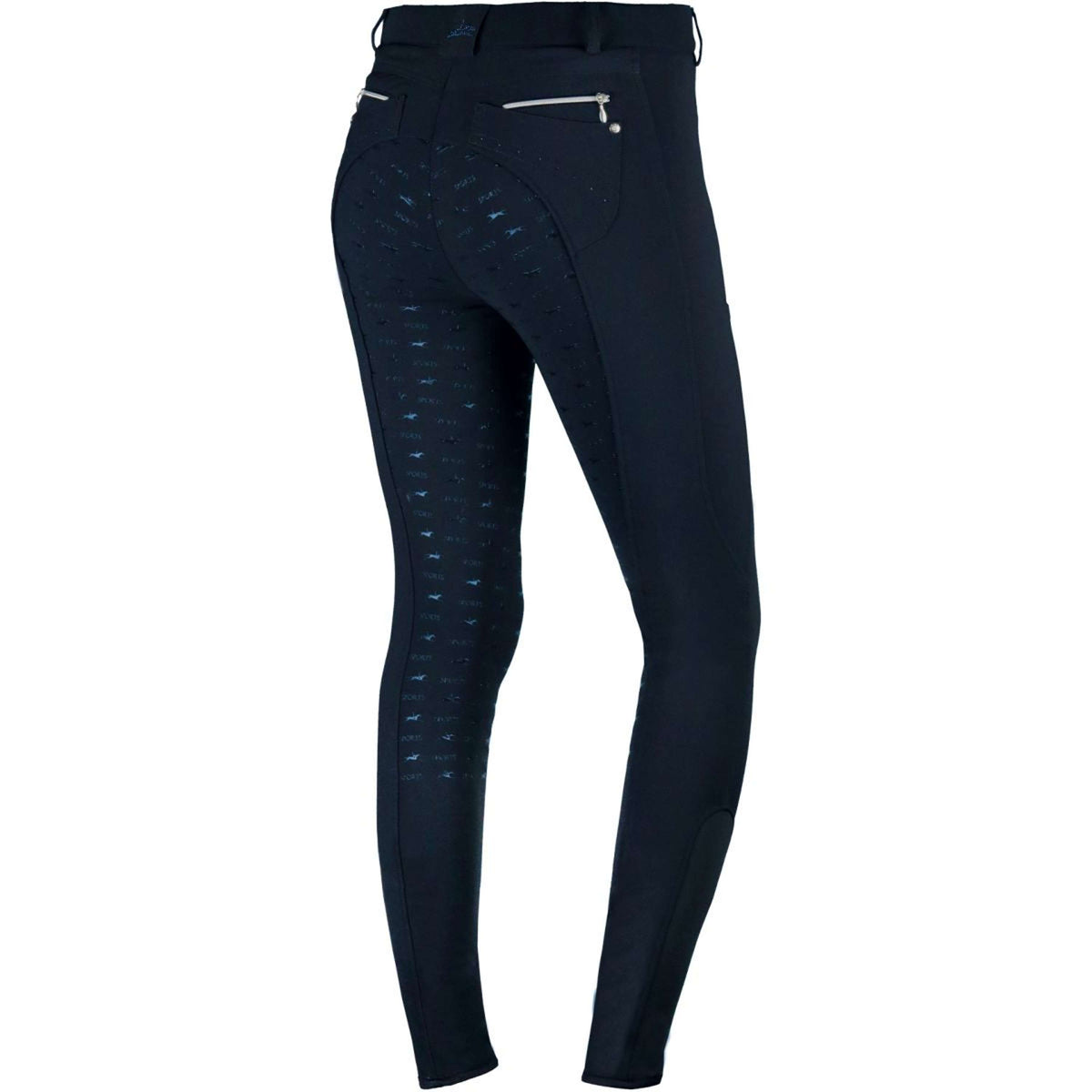 Schockemöhle Pantalones Equinox Victory Full Grip Medianoche/Azul