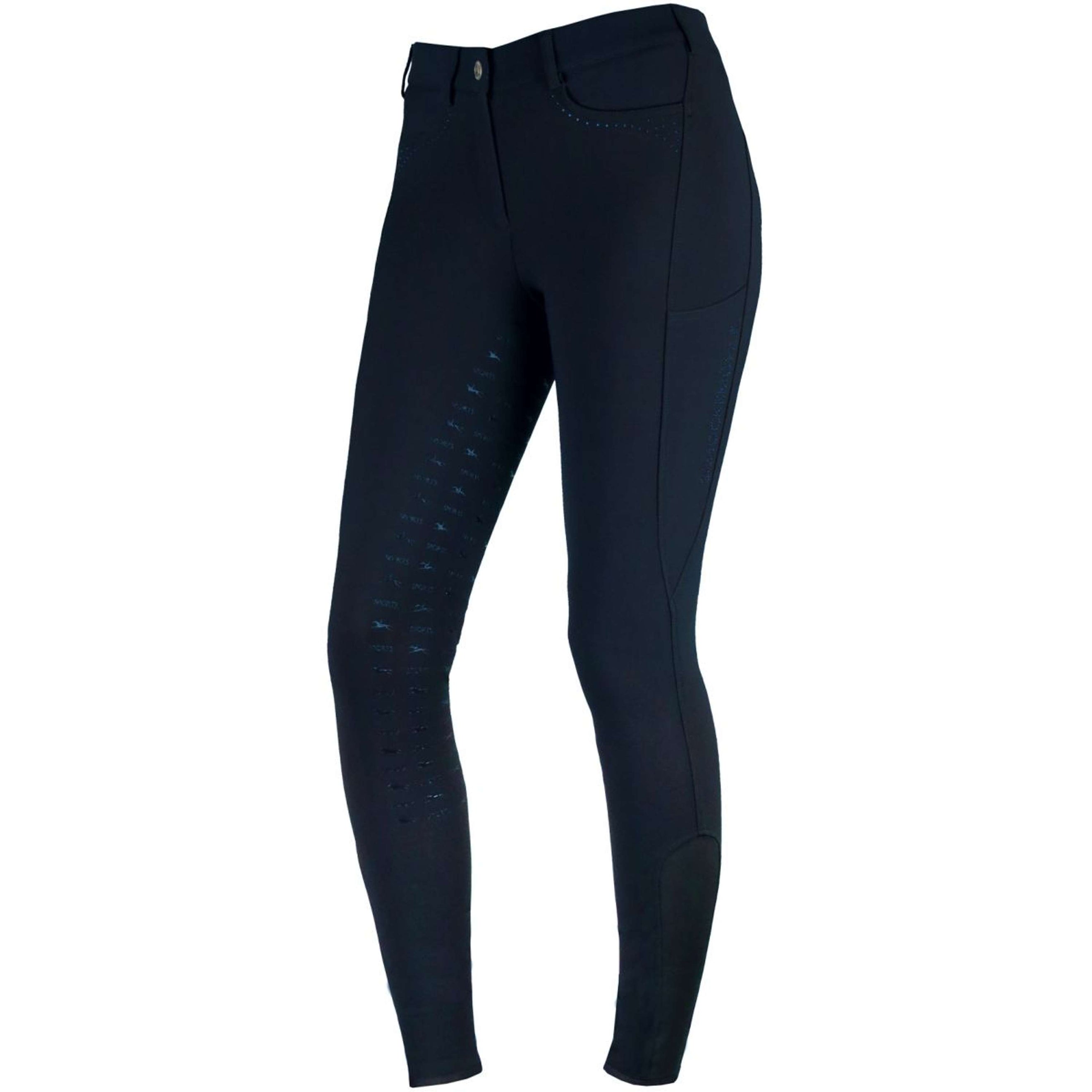 Schockemöhle Pantalones Equinox Victory Full Grip Medianoche/Azul