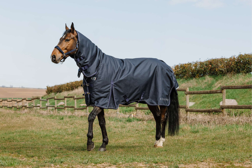 EQUITHÈME Cubrecuellos Anatomic Aisance 1200D 200g Azul Marino