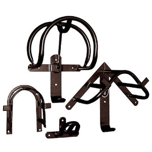 Harry's Horse Juego de Colgadores para Arneses 4 piezas Negro