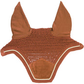 Kentucky Horsewear Bonete para Orejas Wellington Velvet Naranja